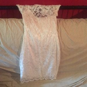 White lace dress